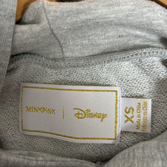 MINKPINK x Disney cropped hoodie size XS - Picture 4 of 4